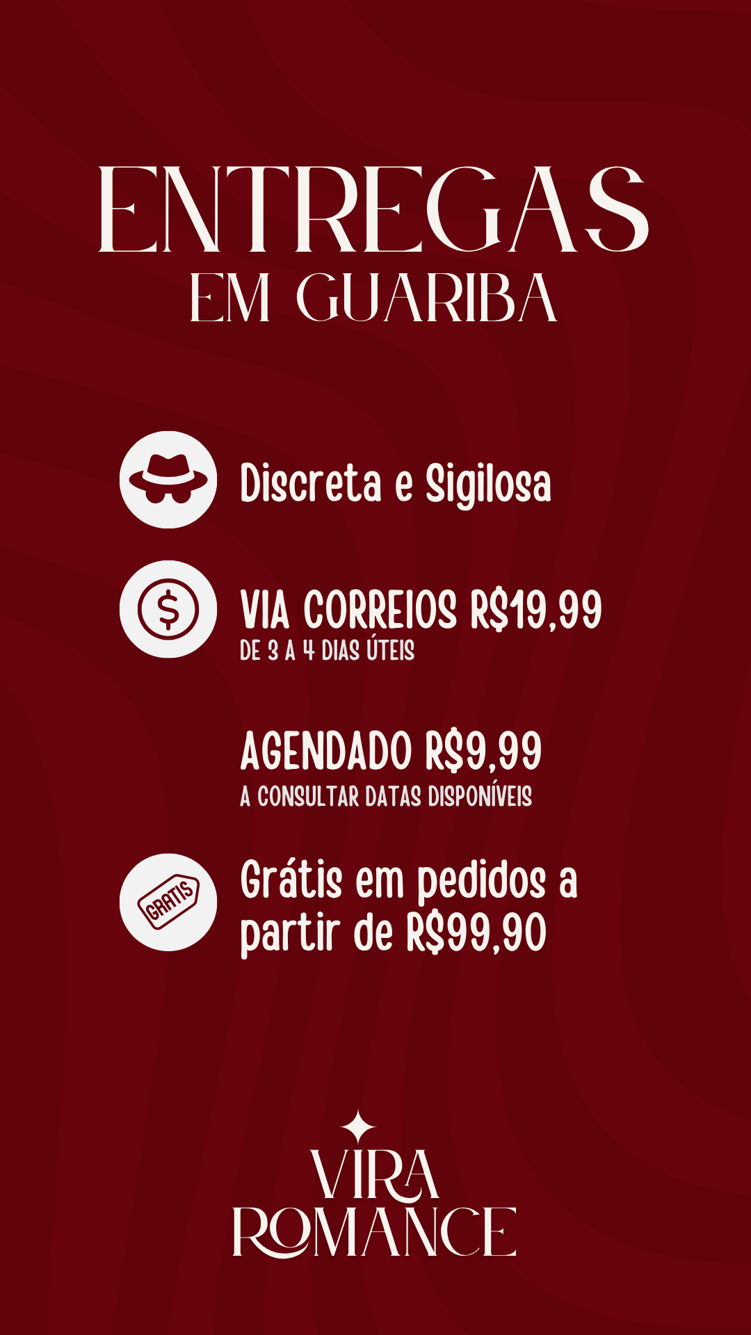 Regras de entrega em Guariba